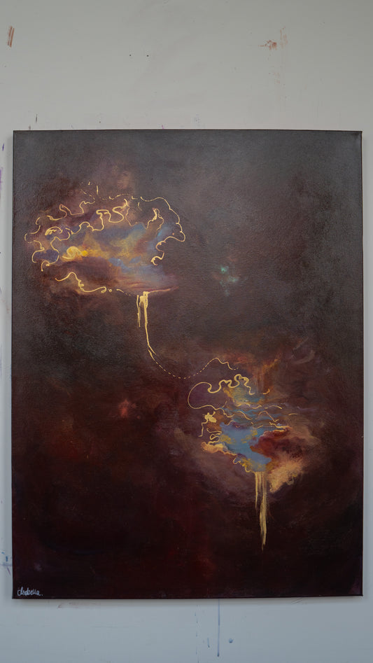 "Written in the Dark" Original Painting by Isabella Empey.